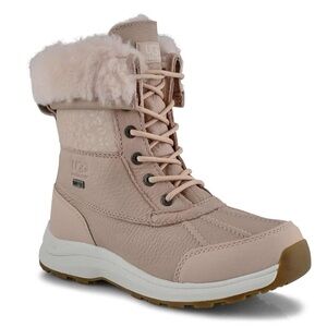 UGG Adirondack III Snow Leopard Fur-Lined Boots (US 7.5)